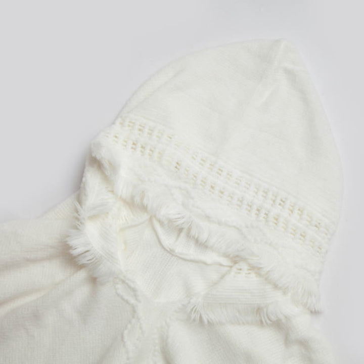 Olivenorma - Scialle cardigan in acrilico avorio sfumato - image 21