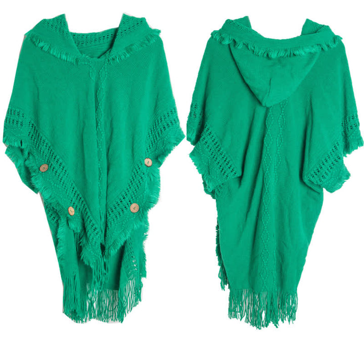 Olivenorma - Scialle cardigan in acrilico avorio sfumato - Verde - image 9