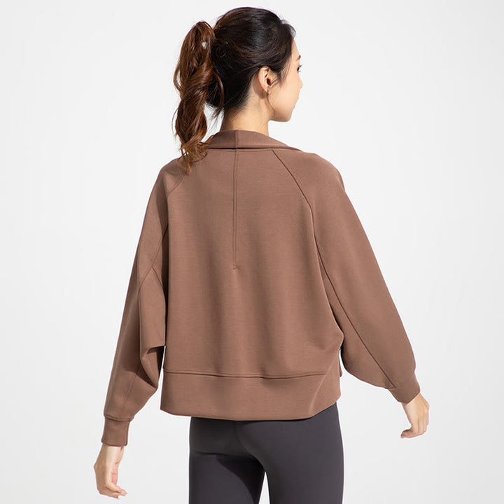 Olivenorma - Cardigan con maniche lunghe e morbida giacca aperta sul davanti, per meditazione e yoga - image 2
