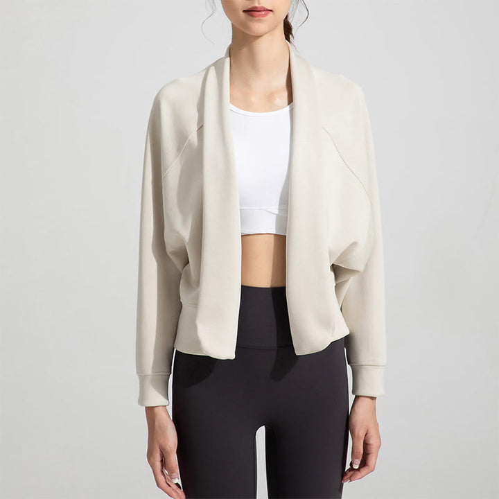 Olivenorma - Cardigan con maniche lunghe e morbida giacca aperta sul davanti, per meditazione e yoga - image 6