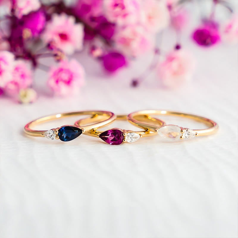 Anello in argento con zaffiro "Blue Horizon" Olivenorma - image 4