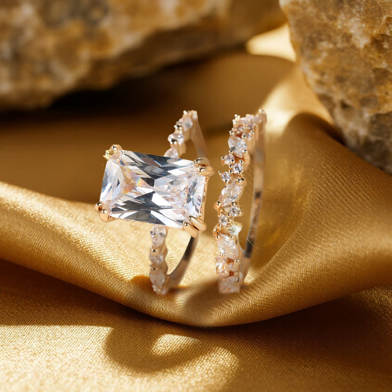 Anello duo con moissanite Olivenorma Sun-Kissed Embrace - image 5