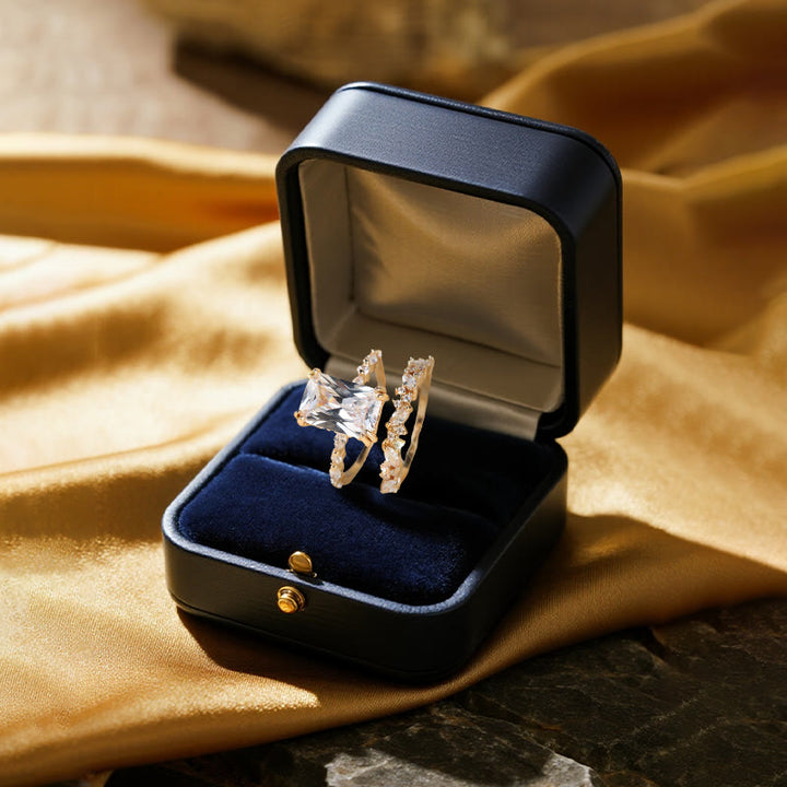 Anello duo con moissanite Olivenorma Sun-Kissed Embrace - image 3
