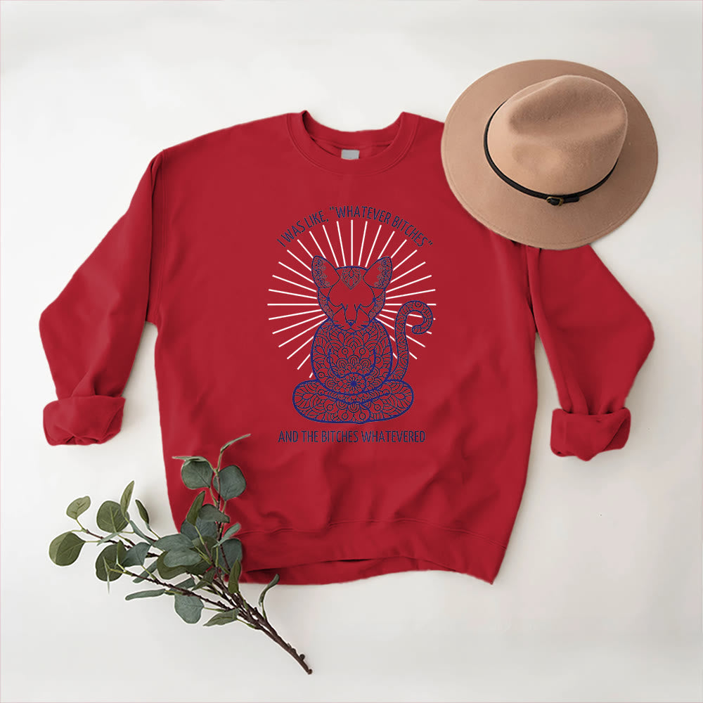 Olivenorma WHATEVER BIT*HES Meditazione Spirituale Felpa girocollo a maniche lunghe - image 12