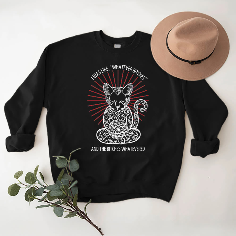 Olivenorma WHATEVER BIT*HES Meditazione Spirituale Felpa girocollo a maniche lunghe - image 6