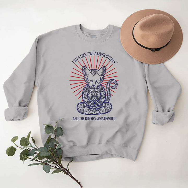 Olivenorma WHATEVER BIT*HES Meditazione Spirituale Felpa girocollo a maniche lunghe - image 8