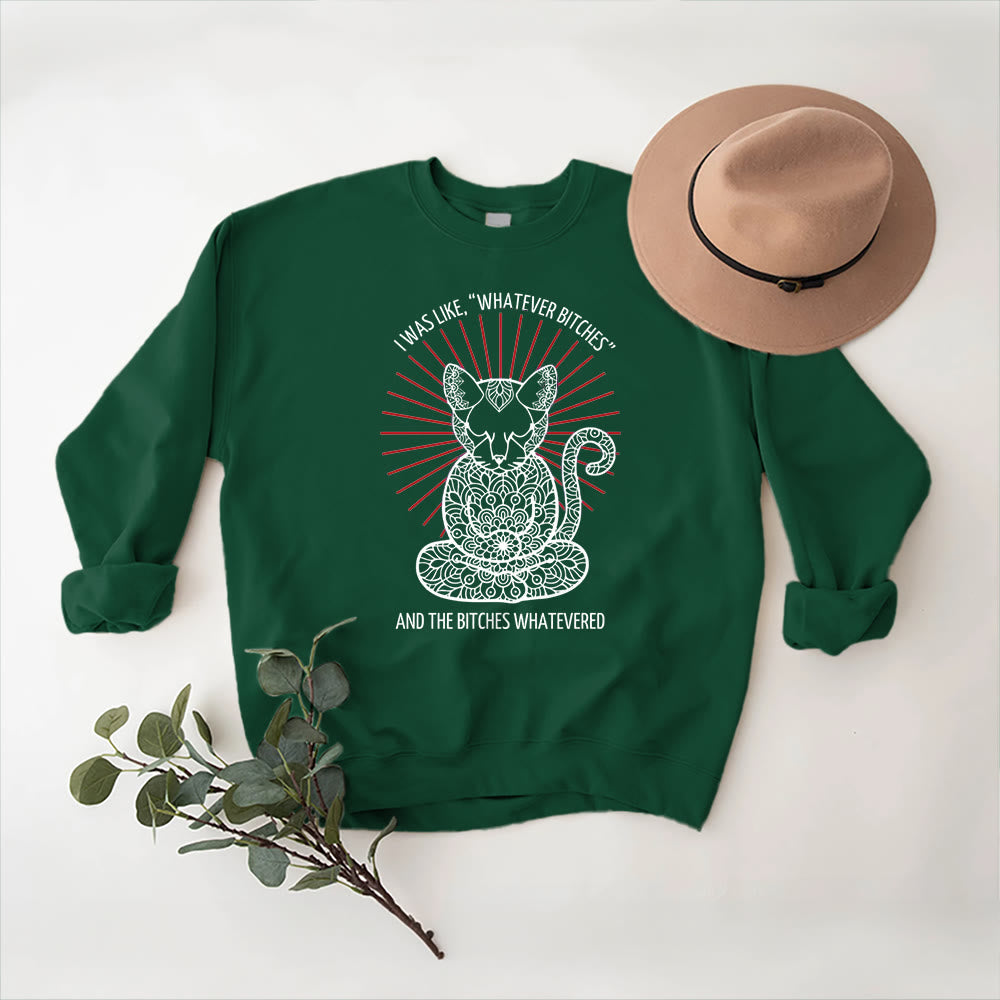 Olivenorma WHATEVER BIT*HES Meditazione Spirituale Felpa girocollo a maniche lunghe - image 14
