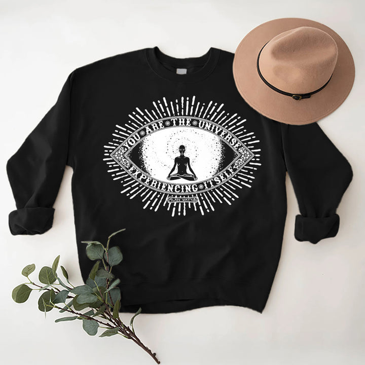 Olivenorma TU SEI L'UNIVERSO... Felpa in pile con motto spirituale - image 6