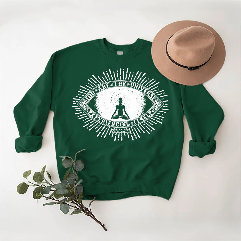 Olivenorma TU SEI L'UNIVERSO... Felpa in pile con motto spirituale - image 14