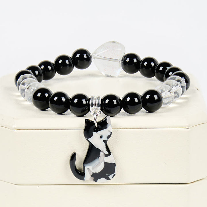 Braccialetto con pietre preziose Olivenorma Guardian Tuxedo Cat - image 3