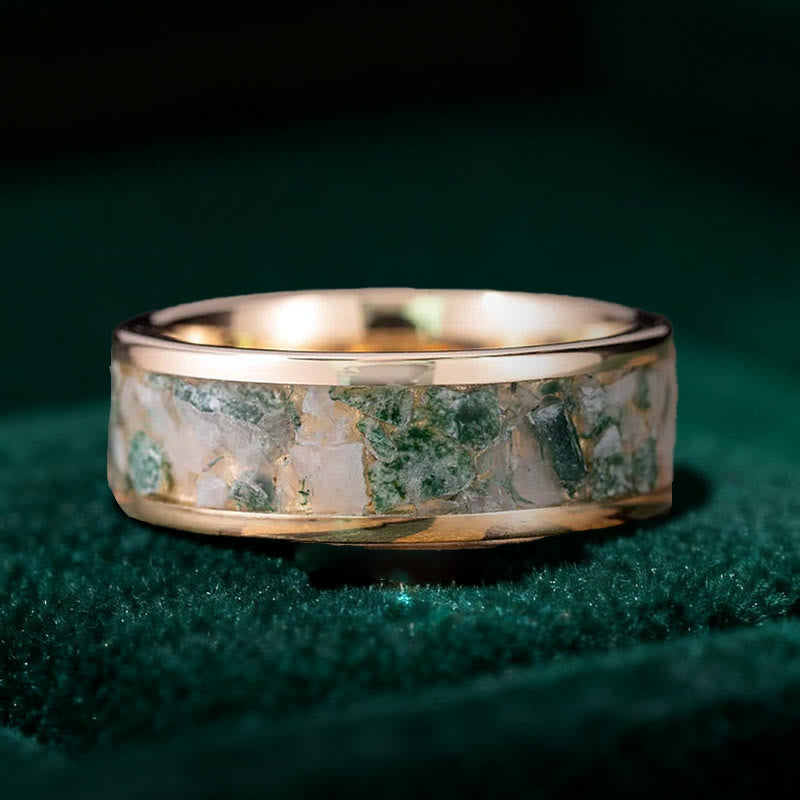 Olivenorma The Frosted Tea Leaf - Anello in agata muschiata - image 3