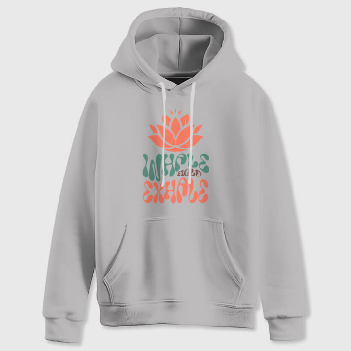 Olivenorma INHALE & EXHALE Lotus Yoga Meditation Fleece Sweater Unisex Felpe con cappuccio a maniche lunghe - image 7