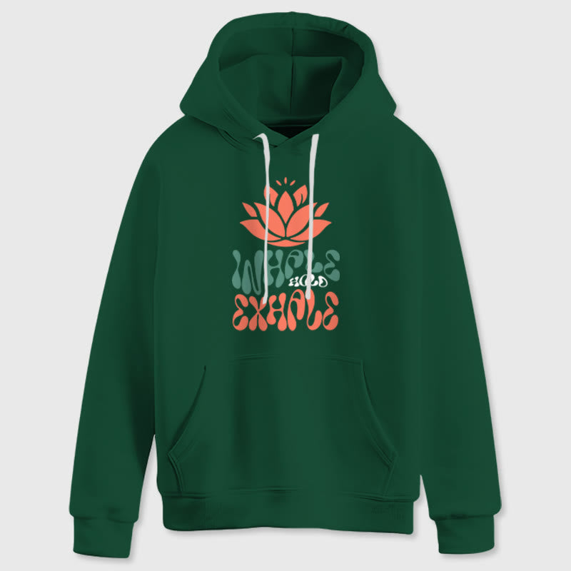 Olivenorma INHALE & EXHALE Lotus Yoga Meditation Fleece Sweater Unisex Felpe con cappuccio a maniche lunghe - image 15