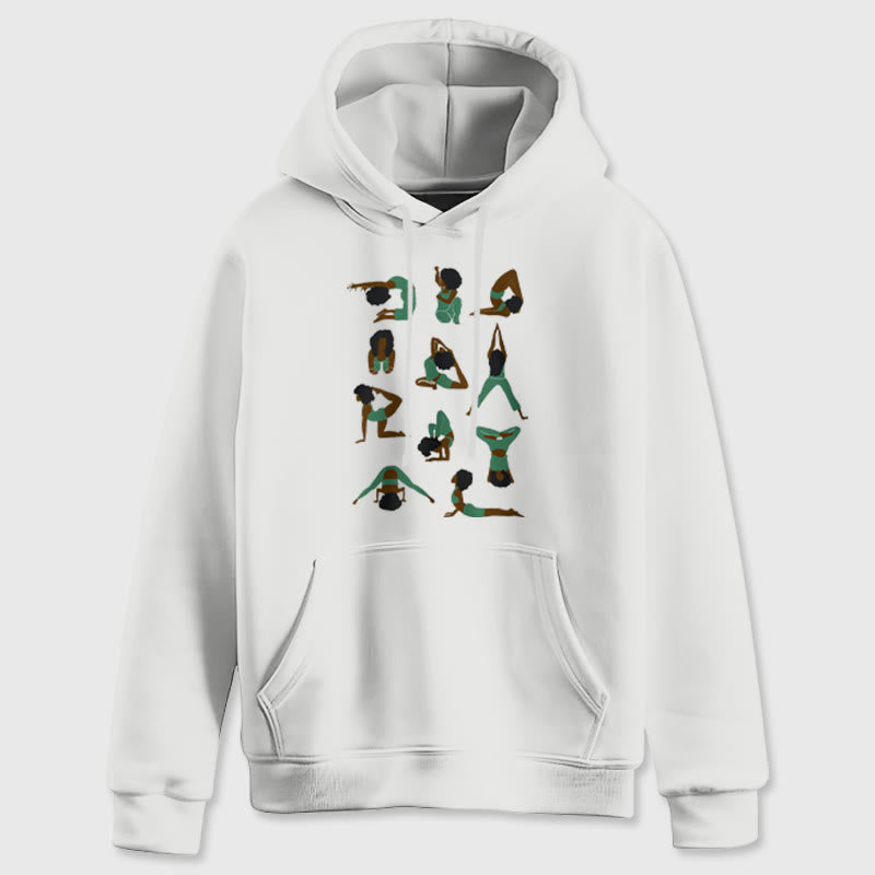 Olivenorma Yoga Poses Felpe oversize Outfit Maglioni in pile Top Felpe con cappuccio - image 7