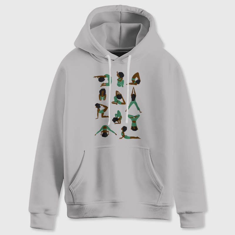 Olivenorma Yoga Poses Felpe oversize Outfit Maglioni in pile Top Felpe con cappuccio - image 9