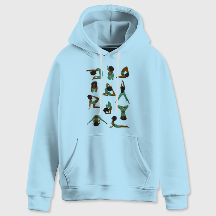 Olivenorma Yoga Poses Felpe oversize Outfit Maglioni in pile Top Felpe con cappuccio - image 1