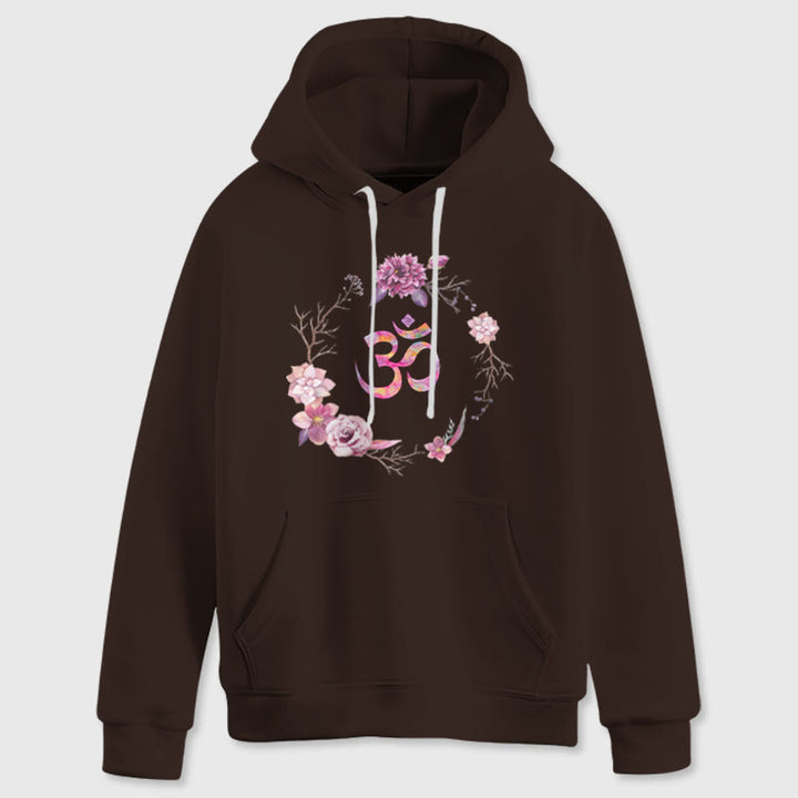 Olivenorma OM Symbol Flowers Maglioni Ispiratori Felpe Casual Yoga - image 1