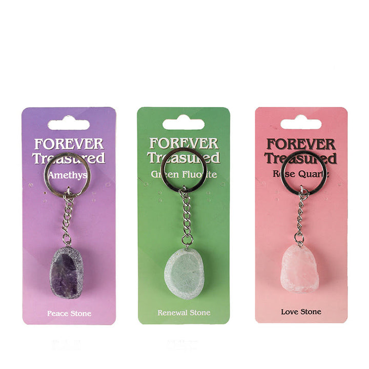 Portachiavi con pietre preziose naturali Olivenorma - Tema Rinnovamento, Amore e Pace - image 13