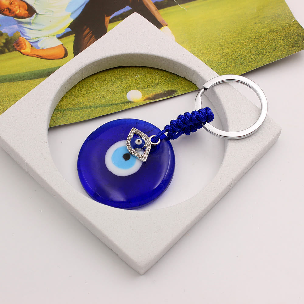 Portachiavi Olivenorma Blue Evil Eye con diversi ciondoli decorativi - Occhi di diamanti - image 10