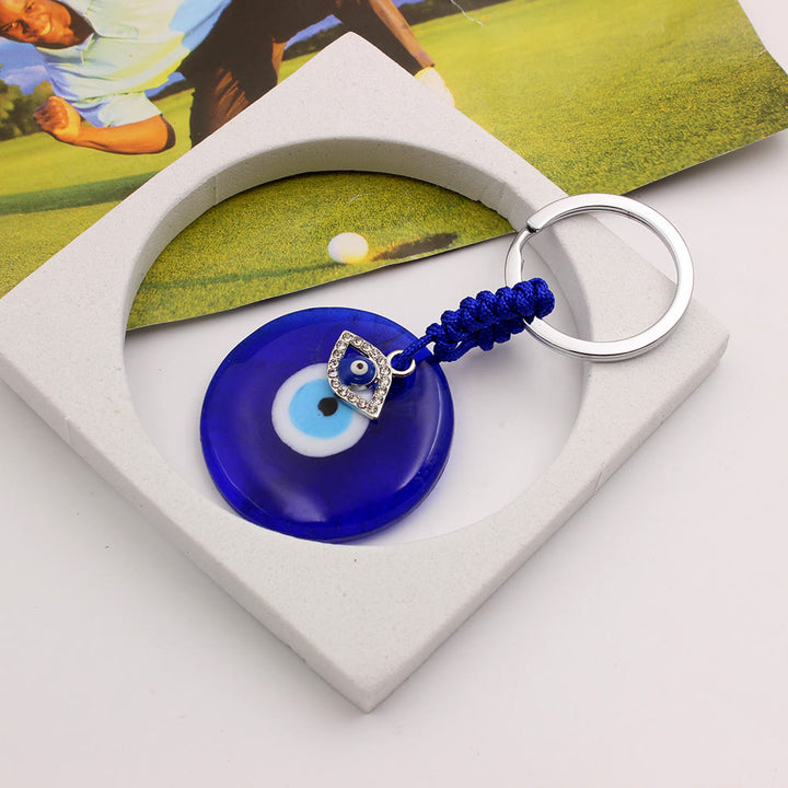 Portachiavi Olivenorma Blue Evil Eye con diversi ciondoli decorativi - Occhi di diamanti - image 10