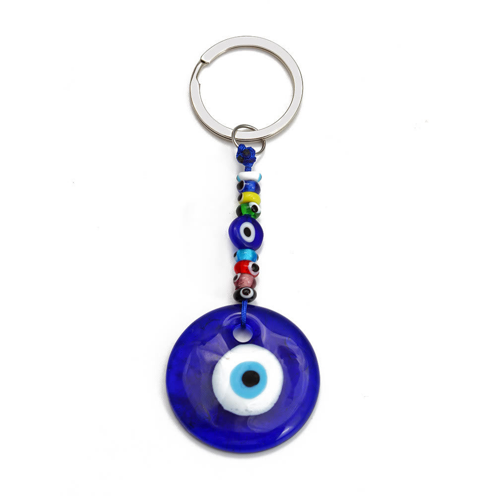 Portachiavi Olivenorma con cuore blu vibrante e occhio malvagio con più ciondoli - UN - image 3