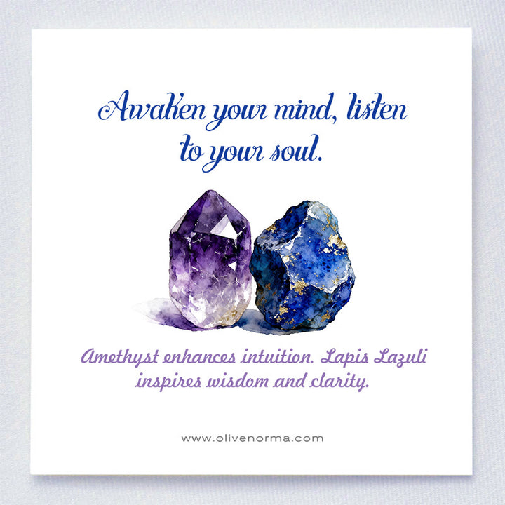 Portale Celeste Olivenorma - Piramide Orgonica con Sfera di Ametista e Lapislazzuli - image 1