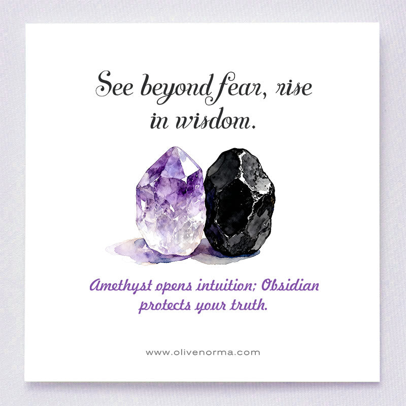 Olivenorma Divine Vision Ametista e Ossidiana Piramide di Orgone Occhio di Horus - image 1