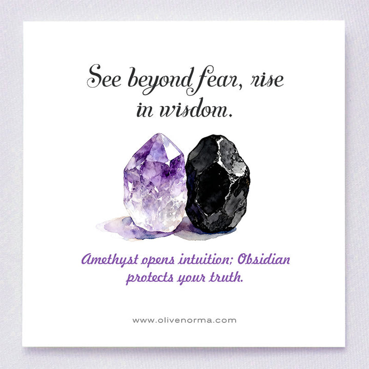 Olivenorma Divine Vision Ametista e Ossidiana Piramide di Orgone Occhio di Horus - image 1