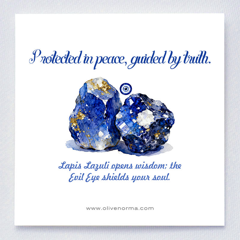 Olivenorma Visione di Serenità Lapislazzuli Malocchio Orgone Piramide - image 1