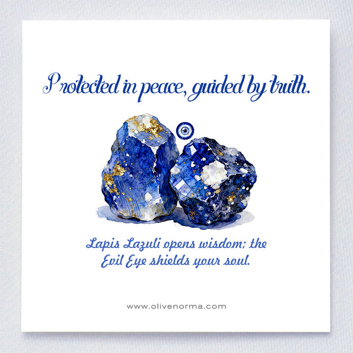 Olivenorma Visione di Serenità Lapislazzuli Malocchio Orgone Piramide - image 1