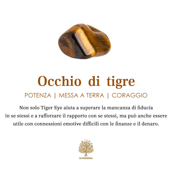 Piramide di orgone di protezione con occhio di tigre, fiamma e ossidiana del guardiano Olivenorma - image 8