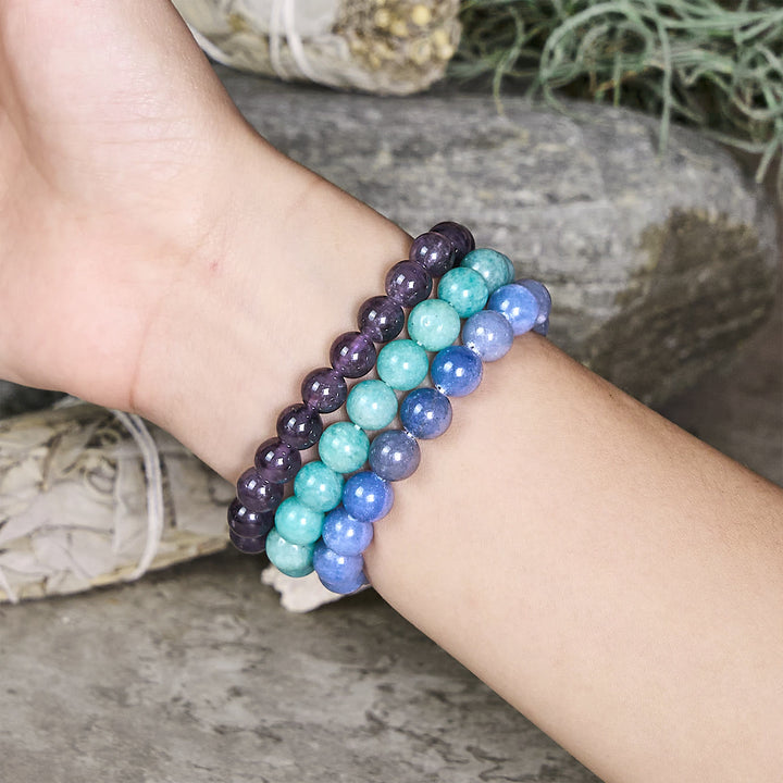 Olivenorma Acquario - 20 gennaio - 18 febbraio - Set di braccialetti di cristallo con astrologia zodiacale - image 1