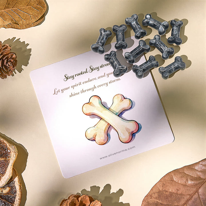 Decorazione con pietra preziosa e totem in osso di cristallo dello spirito guardiano Olivenorma - image 0