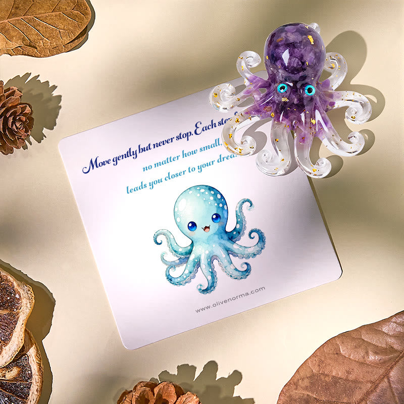 Decorazione in pietra preziosa di cristallo di polpo Olivenorma Deep Sea Wisdom - image 0