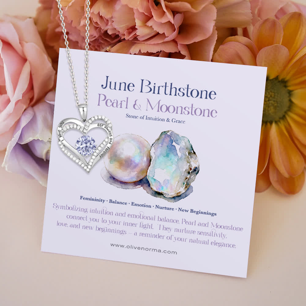 Olivenorma "Ti amo sempre e per sempre" – Collana con cuore e pietra portafortuna Forever Love - image 12