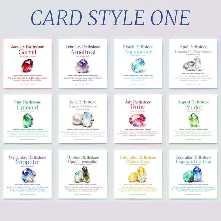 Collana in acciaio inossidabile con runa zodiacale e pietra portafortuna Olivenorma - Dicembre/&Zircone blu - Con carta portafortuna - image 12