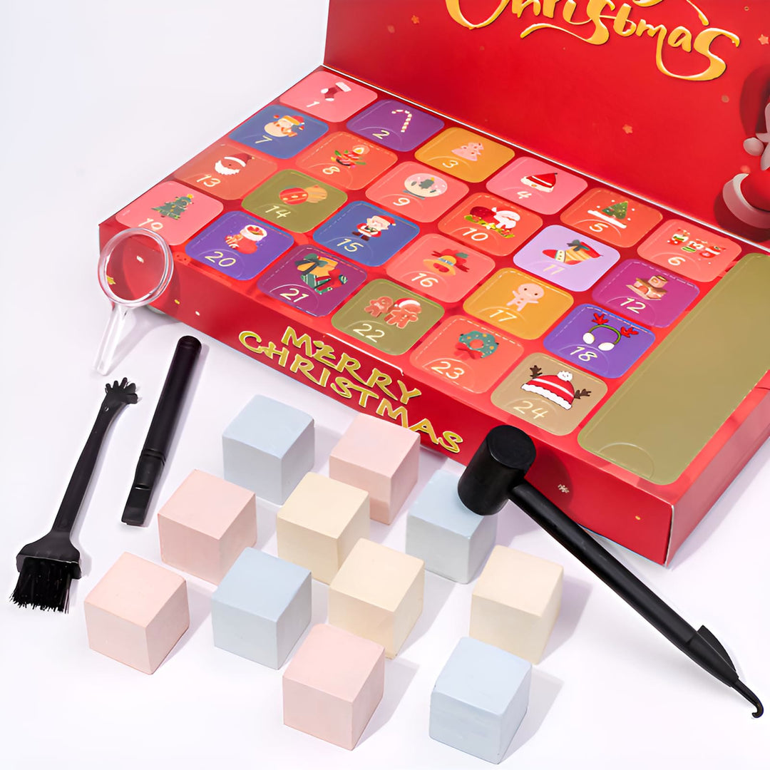 Calendario dell'avvento di cristallo Olivenorma 24 giorni di sorprese con pietre preziose naturali grezze 2025 - image 7