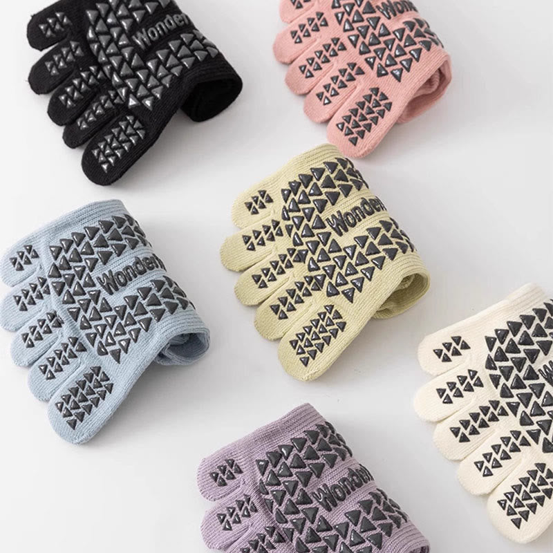 Calzini da yoga Olivenorma Five Toe antiscivolo con parte superiore aperta - Ogni colore - 6 paia (una coppia di ogni colore) - image 17