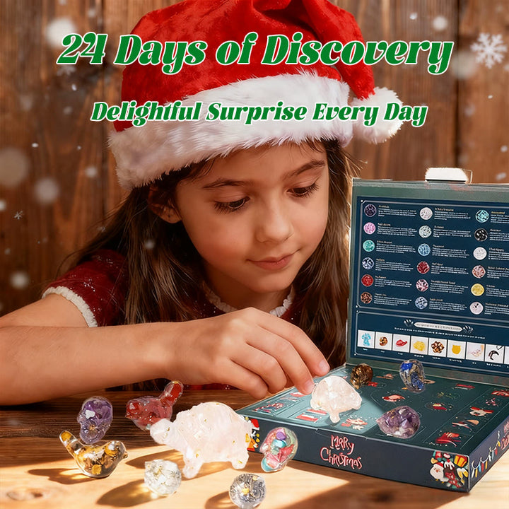 Calendario dell'Avvento Olivenorma 2026 con scatola misteriosa in resina verde e cristalli - image 2