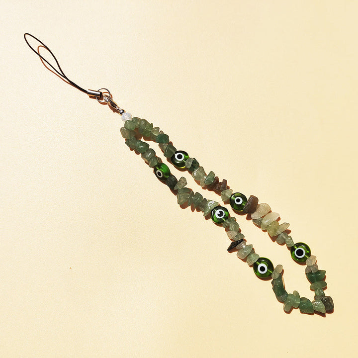 Olivenorma Portachiavi Fashion con cinturino in cristallo per telefono - Avventurina verde - image 8