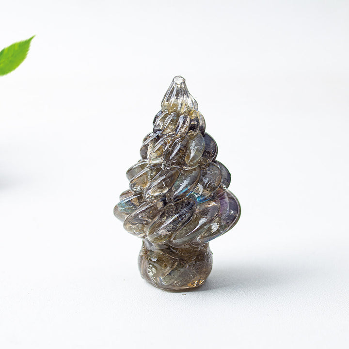 Decorazione natalizia in cristallo per albero di Natale Olivenorma - Labradorite nera - image 37