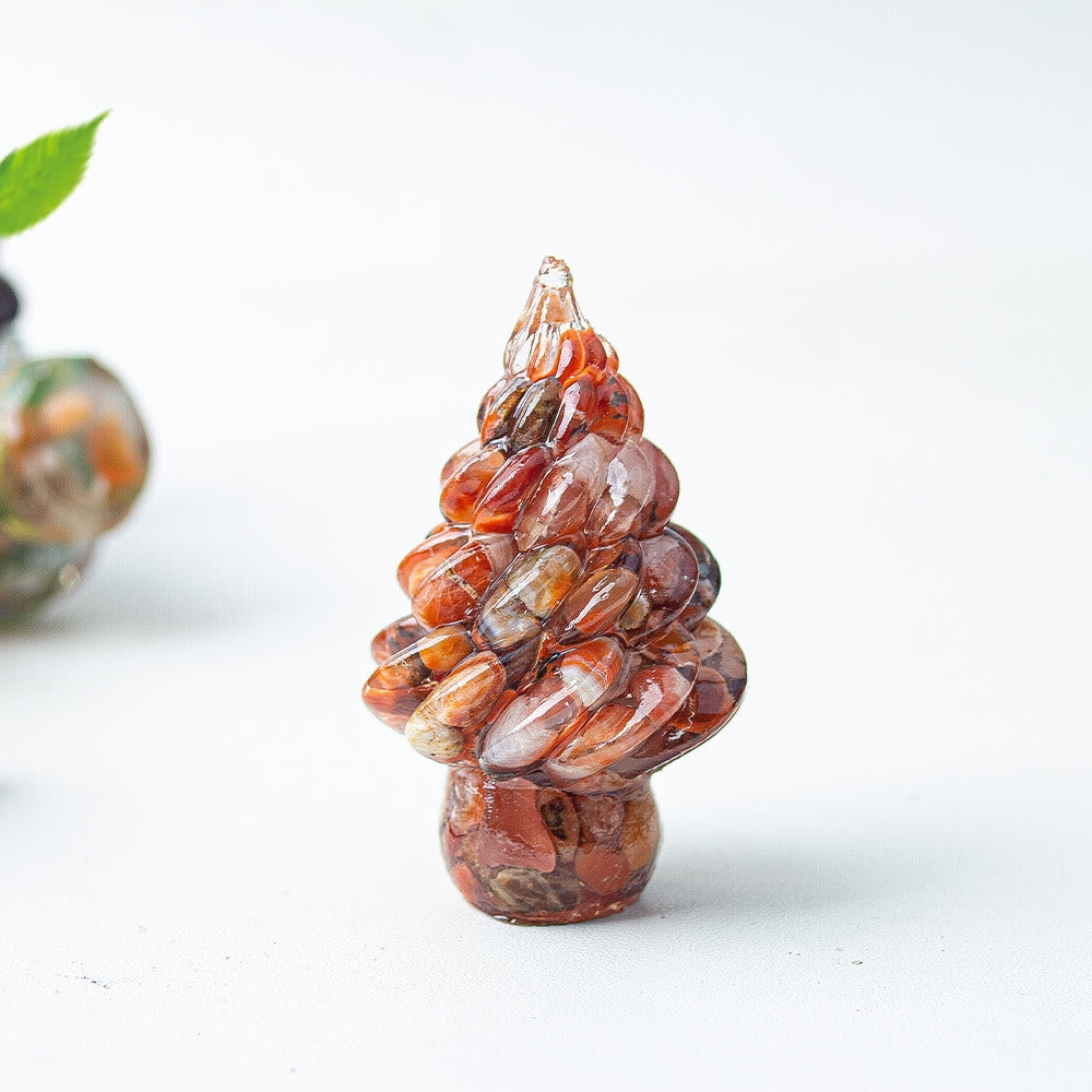 Decorazione natalizia in cristallo per albero di Natale Olivenorma - Agata rossa - image 19