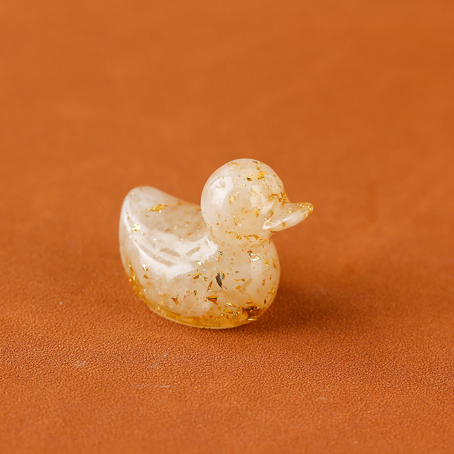 Decorazione in pietra preziosa a forma di anatra in cristallo Olivenorma Mini - Cristallo trasparente - image 5