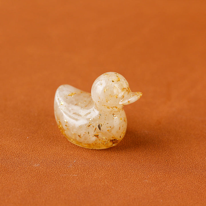 Decorazione in pietra preziosa a forma di anatra in cristallo Olivenorma Mini - Cristallo trasparente - image 5