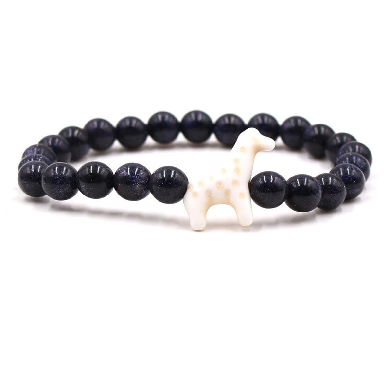 Braccialetto Olivenorma Giraffe Conservation con carta - Pietra d'oro blu - Con carta - image 45