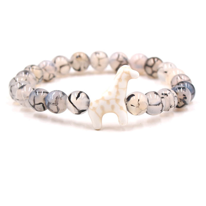 Braccialetto Olivenorma Giraffe Conservation con carta - Agata con motivo a drago - Con carta - image 46