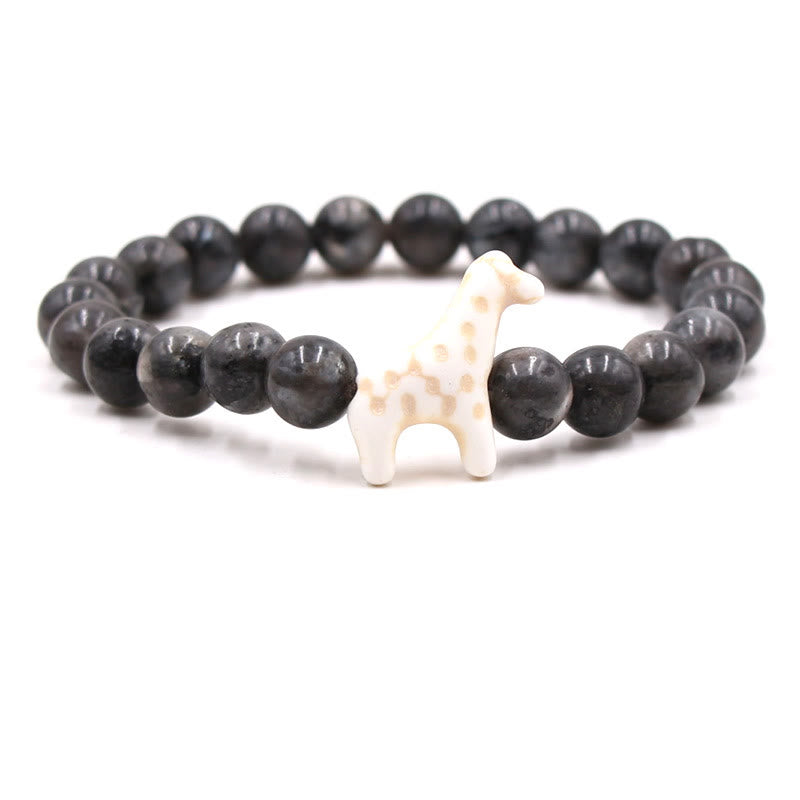 Braccialetto Olivenorma Giraffe Conservation con carta - Labradorite - Con carta - image 26