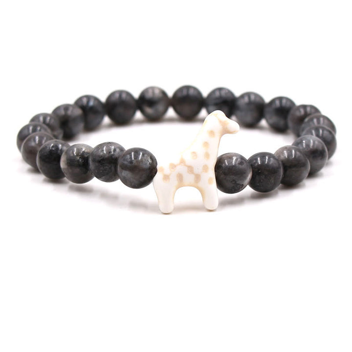 Braccialetto Olivenorma Giraffe Conservation con carta - Labradorite - Con carta - image 26