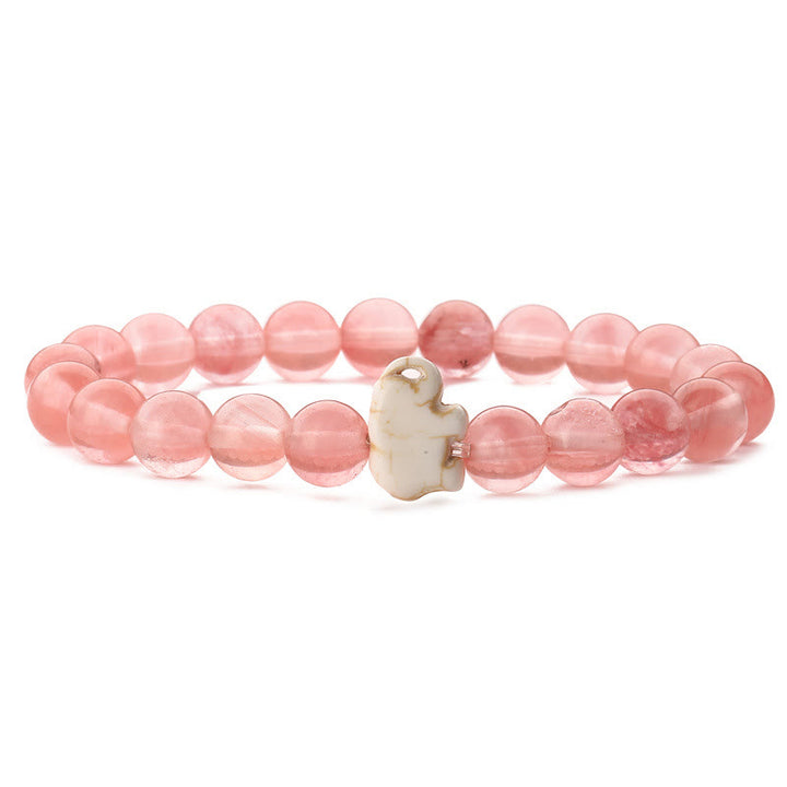 Braccialetto di protezione per elefanti Olivenorma con carta - Quarzo rosso da fusione - Con carta - image 9