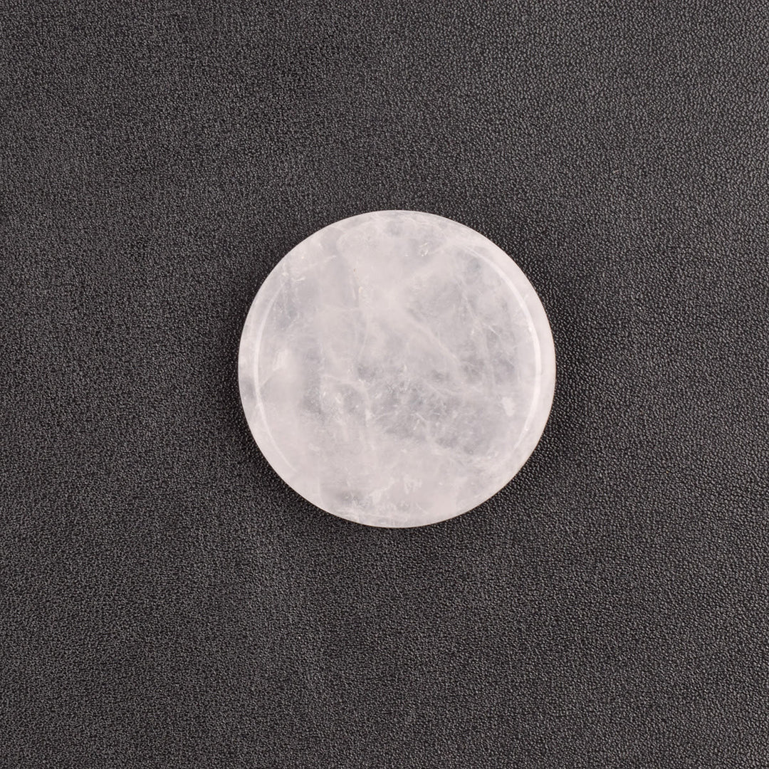 Decorazione in pietra preziosa naturale curativa rotonda Olivenorma - Quarzo trasparente - image 9
